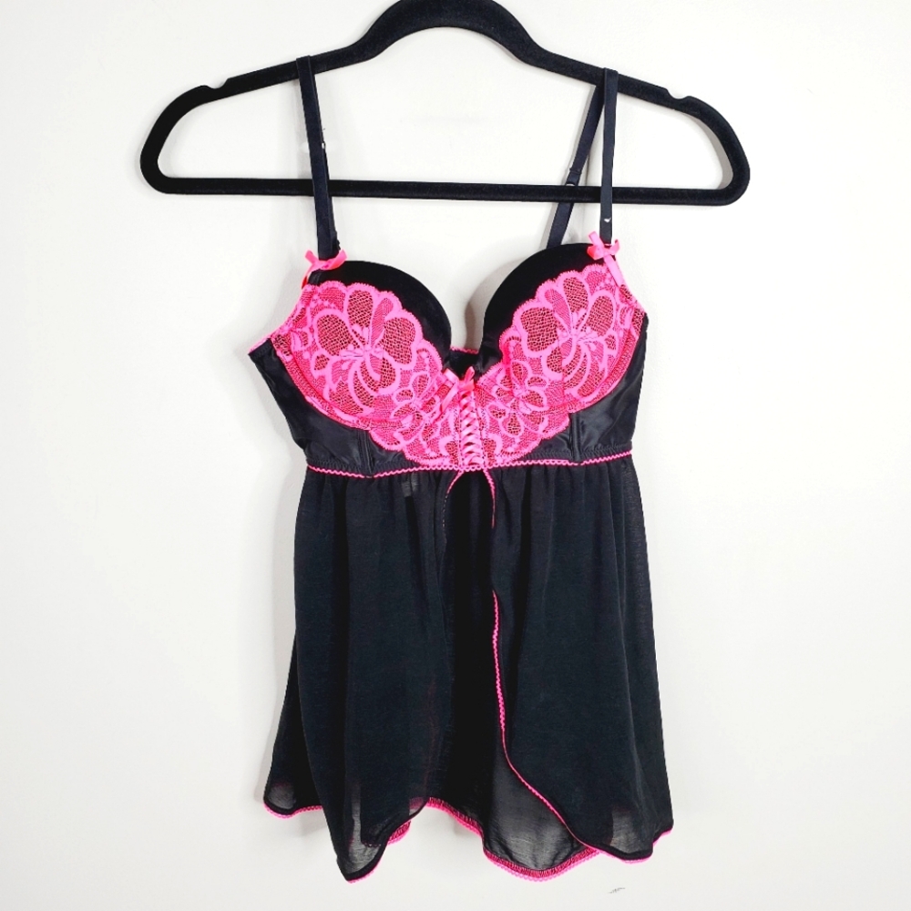 Vintage Y2K 2000s La Senza Babydoll Lolita Sabrina Carpenter Slip Padded Cami S